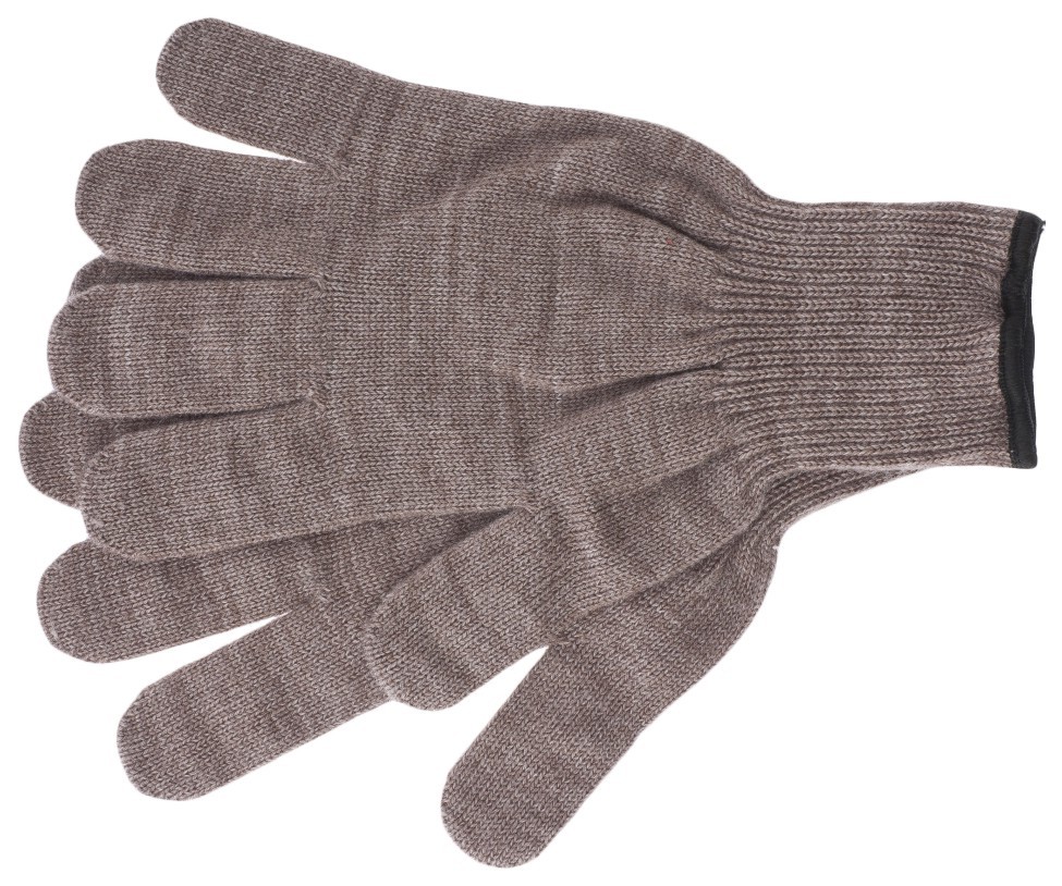 Перчатки трикотаж коричневые теплые Сибртех - фото - 1