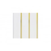 Панель ПВХ Грин Лайн, Софито золото (0,72м²) 8мм 3,0*0,24 - фото - 1