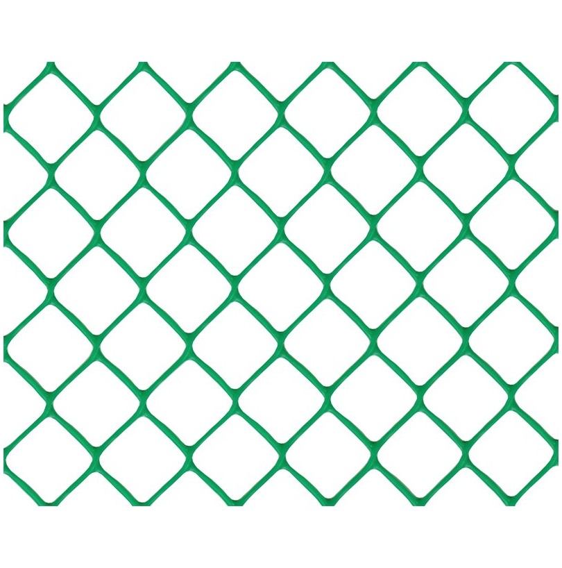 Заборная решетка ПЭ 20*1.9м (яч55*58мм) зеленый - фото - 1