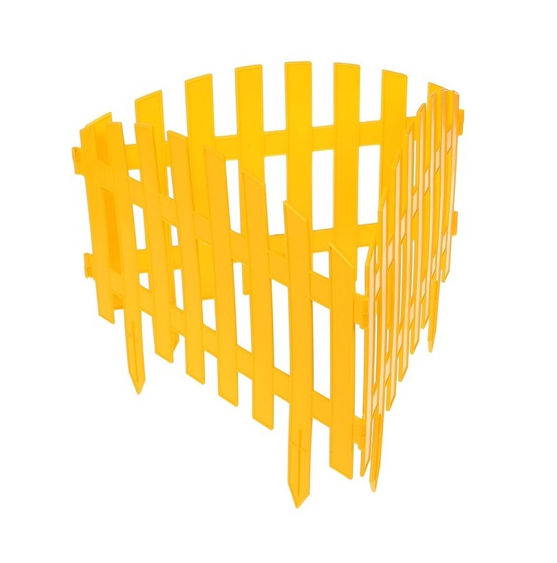 Забор декоративный "Винтаж" 28*300см желтый //Palisad - фото - 1