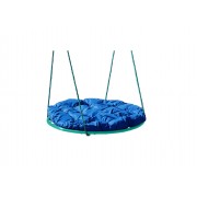 Качели детские Гнездо D600мм (синяя подушка)* - фото - 1