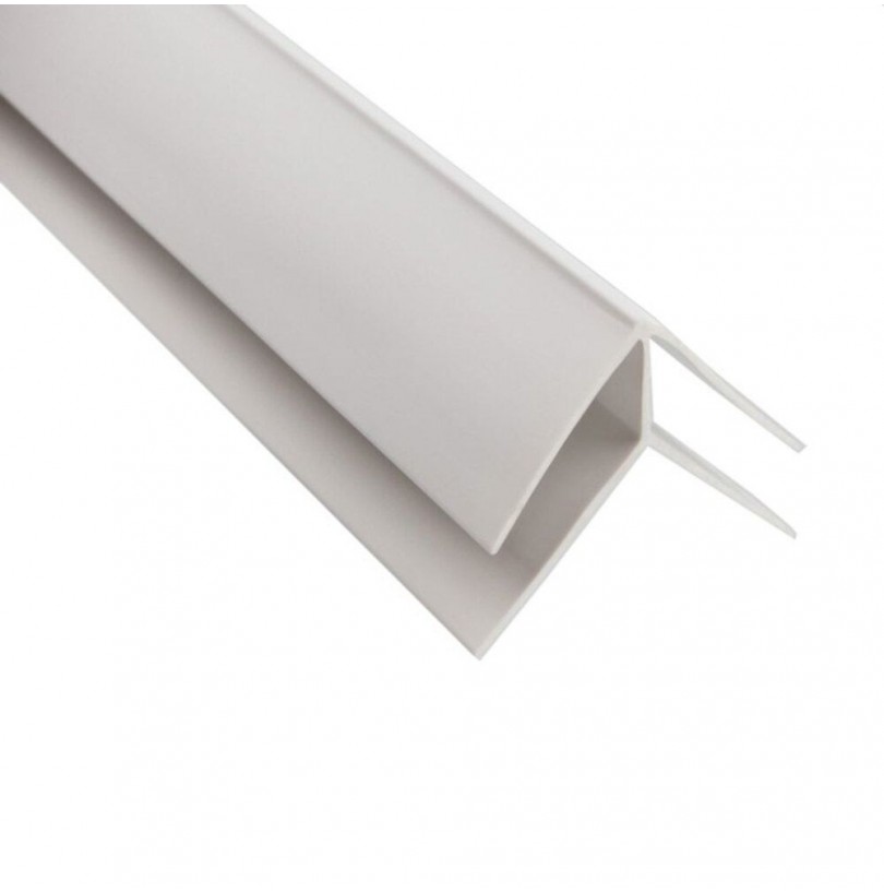 Угол наружный для панелей 8мм 3,0м "Идеал Ламини", 001 Белый - фото - 2