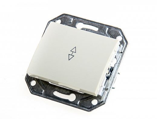 Выключатель 1 кл. карточный/энергосбер. ProfiTec Corsa ST GLOSS (PC-пласт) белый - фото - 1