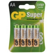 Батарейка щелочная GP Super 15A LR6/316 BL4 AA (4шт.)* - фото - 1