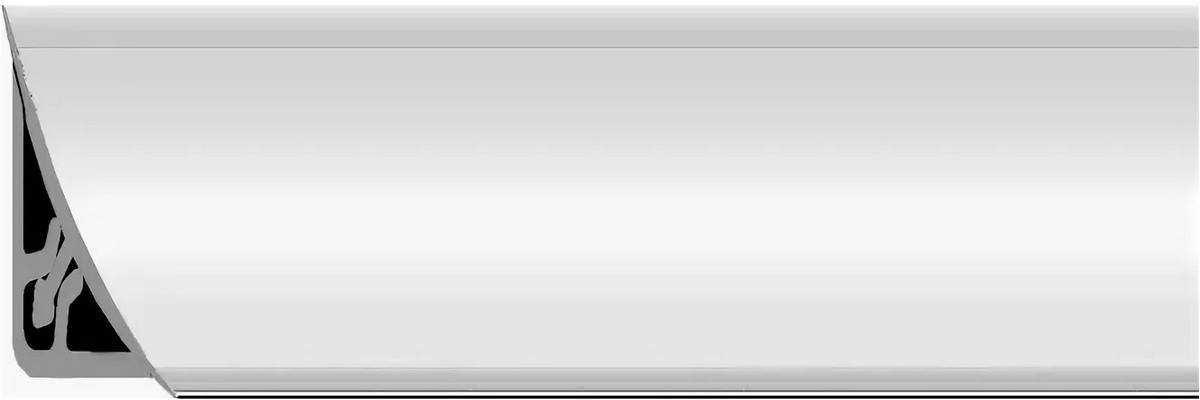 Галтель ПВХ внутренняя Рико Молдинг 14*14мм 2,7м белый (28) - фото - 1