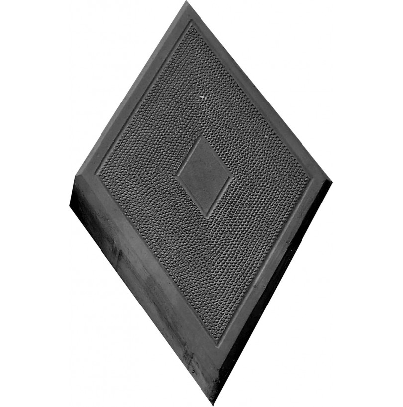 Плитка бетон "Ромб узорный" Черный (384шт/12м²) - фото - 1