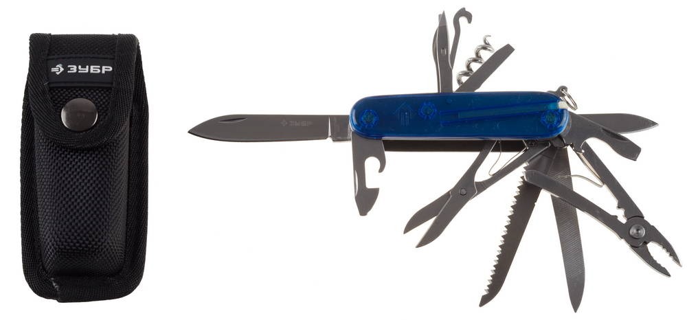 Нож многофункциональный 16 в 1, 90 мм, пластиковая рукоятка ЗУБР - фото - 1