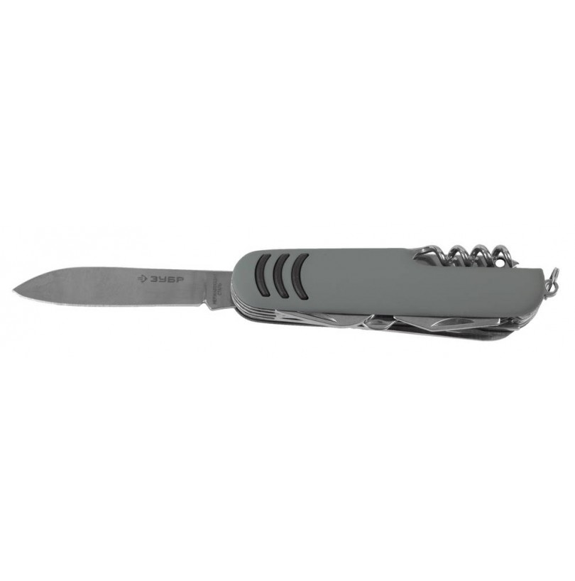 Нож многофункциональный 12 в 1, 90 мм, обрезиненная рукоятка ЗУБР - фото - 2