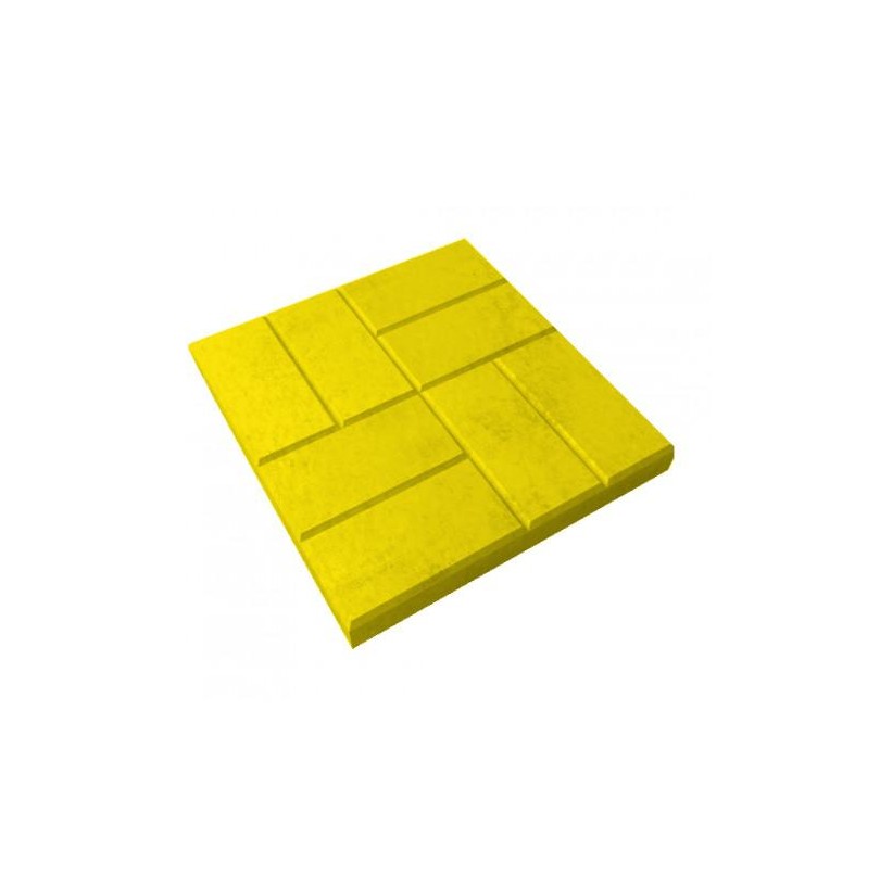 Плитка бетон 400*400*50мм "8 кирпичей" Желтый (90шт/14,4м²) - фото - 1