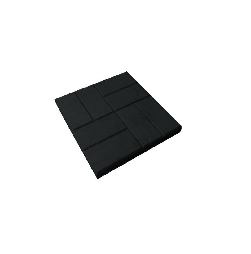 Плитка бетон 400*400*50мм "8 кирпичей" Черный (90шт/14,4м²) - фото - 1