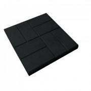 Плитка бетон 400*400*50мм "8 кирпичей" Черный (90шт/14,4м²) - фото - 1