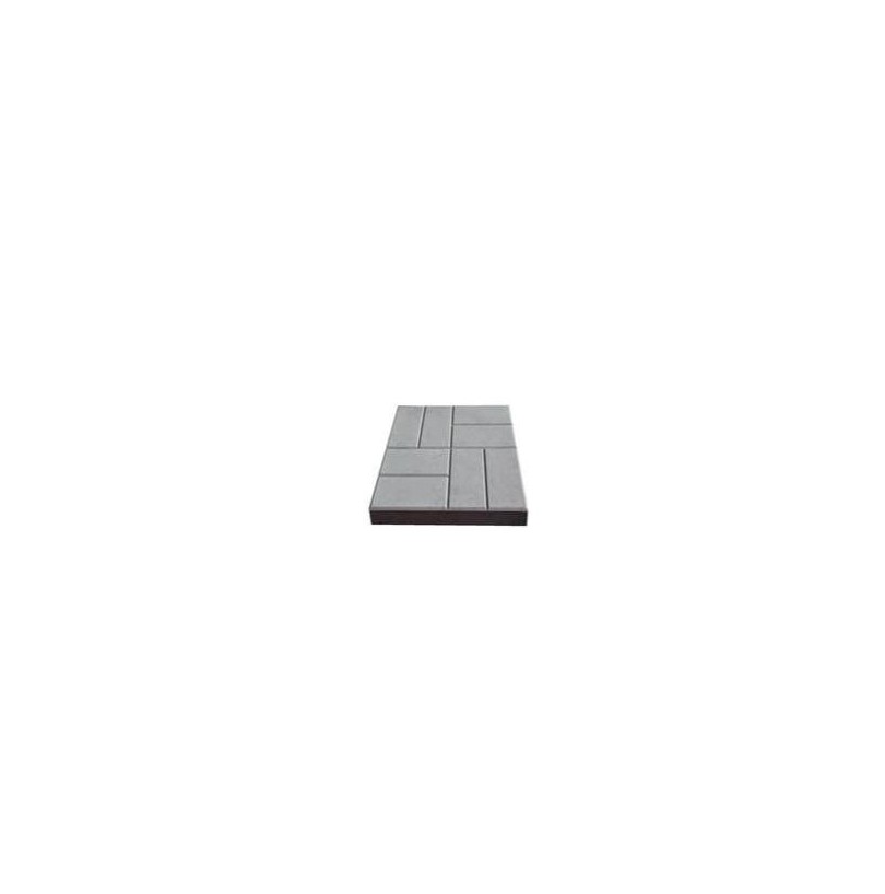 Плитка бетон 400*400*50мм "8 кирпичей" серый (90шт/14,4м²) - фото - 1