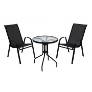 Набор мебели Сан-ремо мини (2кресла+стол) черный - фото - 1