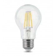 Лампа светодиодная LED 10Вт Груша E27 930лм 2700К теплый белый, Gauss Filament - фото - 1