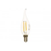 Лампа светодиодная LED 11Вт свеча на ветру E14 2700К 810лм теплый белый, Gauss Filament - фото - 1