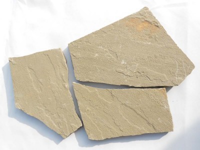 Камень песчаник серо-зеленый 40мм (20м² поддон) - фото - 1