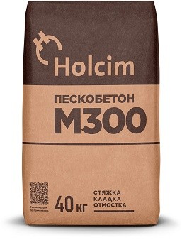 Смесь сухая М300 пескобетон HOLCIM 40кг (36) - фото - 1
