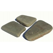 Камень песчаник галтованный серо-зеленый 40мм (20м² поддон) - фото - 1
