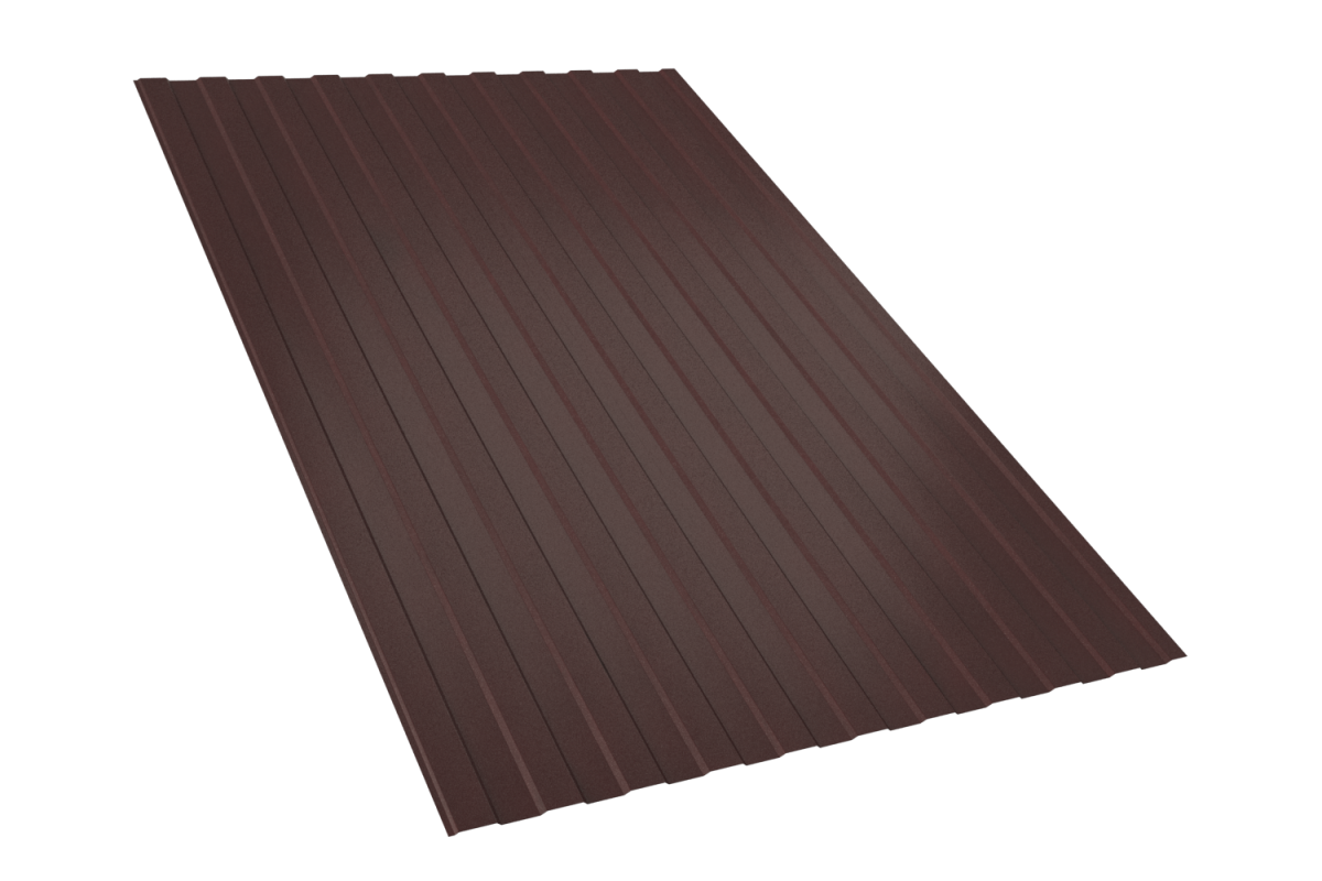 Профлист С8 RAL 8017 коричневый 2000*1200мм (эконом) - фото - 1