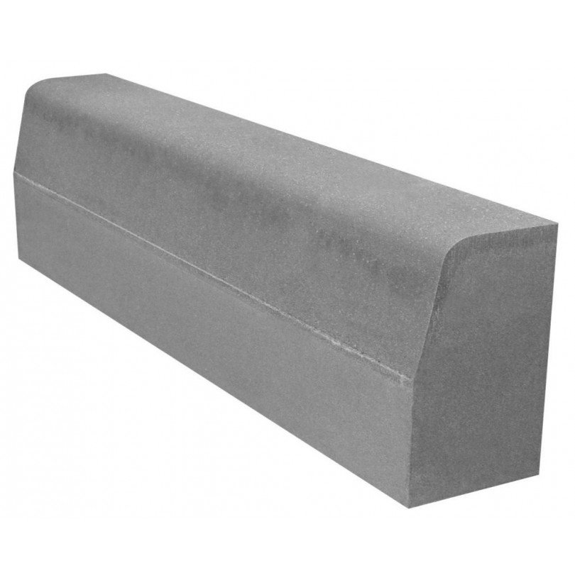 Бордюр бетон "Метровый" 1000*220*75мм Серый - фото - 1