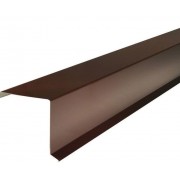 Ветровая планка металл RAL 8017 коричневая 2000*100мм - фото - 1