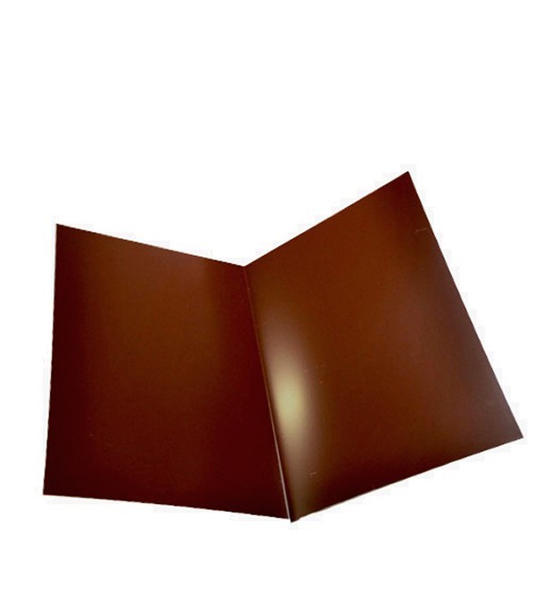 Ендова металл RAL 8017 коричневый 2000*150мм - фото - 1