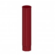 Труба водосточная металл D-100mm RAL 3005 красный 2000мм - фото - 1
