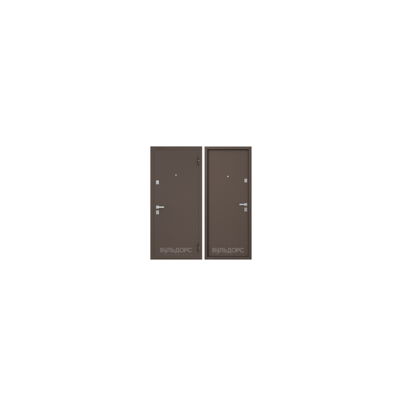 Дверь "Бульдорс 12 Сталь-Сталь" ( 2000*800) правая - фото - 1