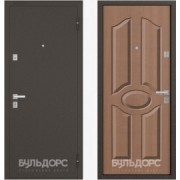 Дверь "Бульдорс 12С Сталь-МДФ" цвет карамель 2000*900 левая - фото - 1