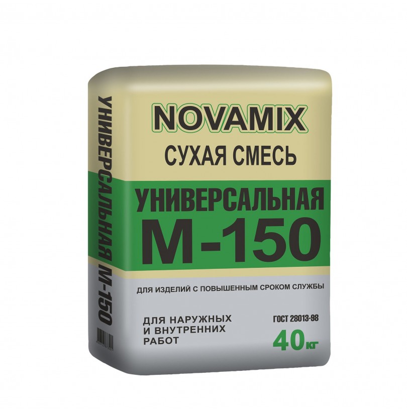 Смесь сухая М150 универсальная NOVAMIX 40кг (49/51) - фото - 2