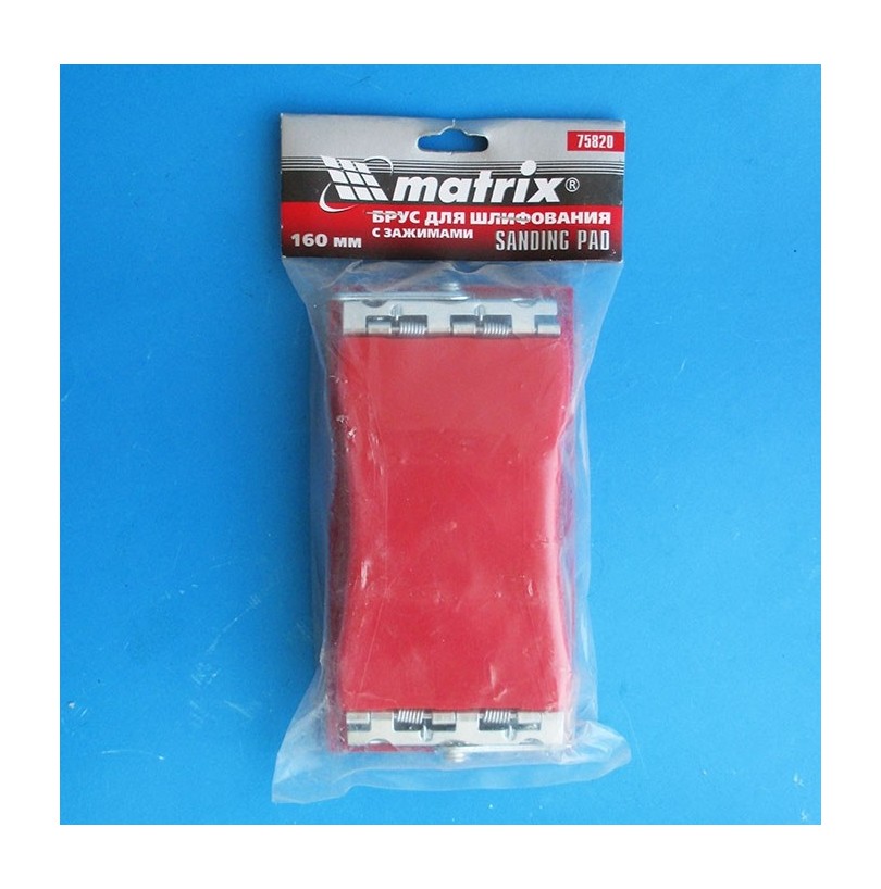 Брусок для шлифования 160*85мм пластиковый MATRIX - фото - 1