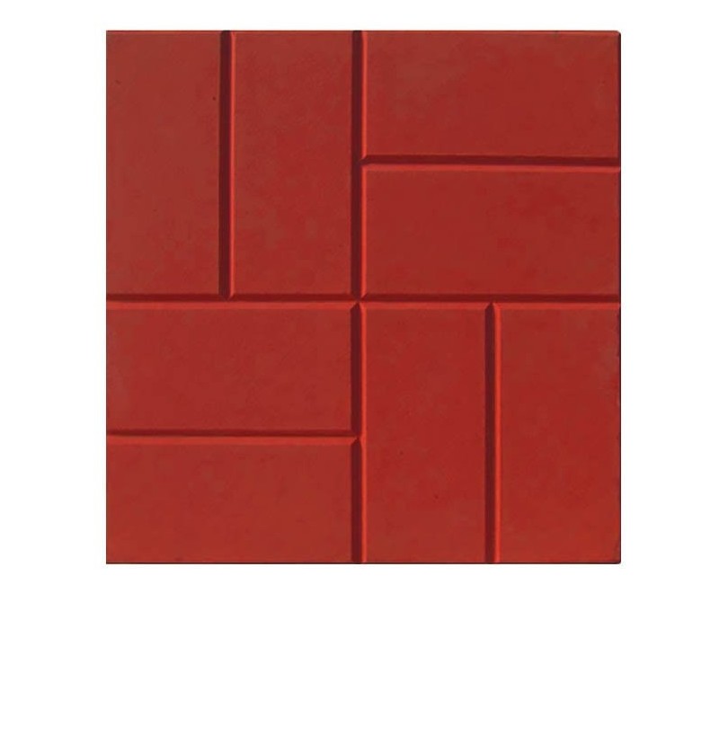 Плитка бетон 400*400*50мм "8 кирпичей" красный