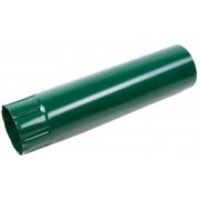 Труба водосточная металл D-100mm RAL 6005 зеленый 2000мм - фото - 1