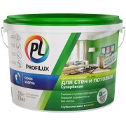Краска для стен и потолков акриловая Profilux матовая белая PL-04A 40кг - фото - 1