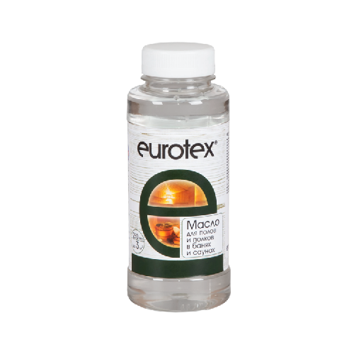 Масло для защиты полков Eurotex Сауна, бесцветное 0,25 л - фото - 1