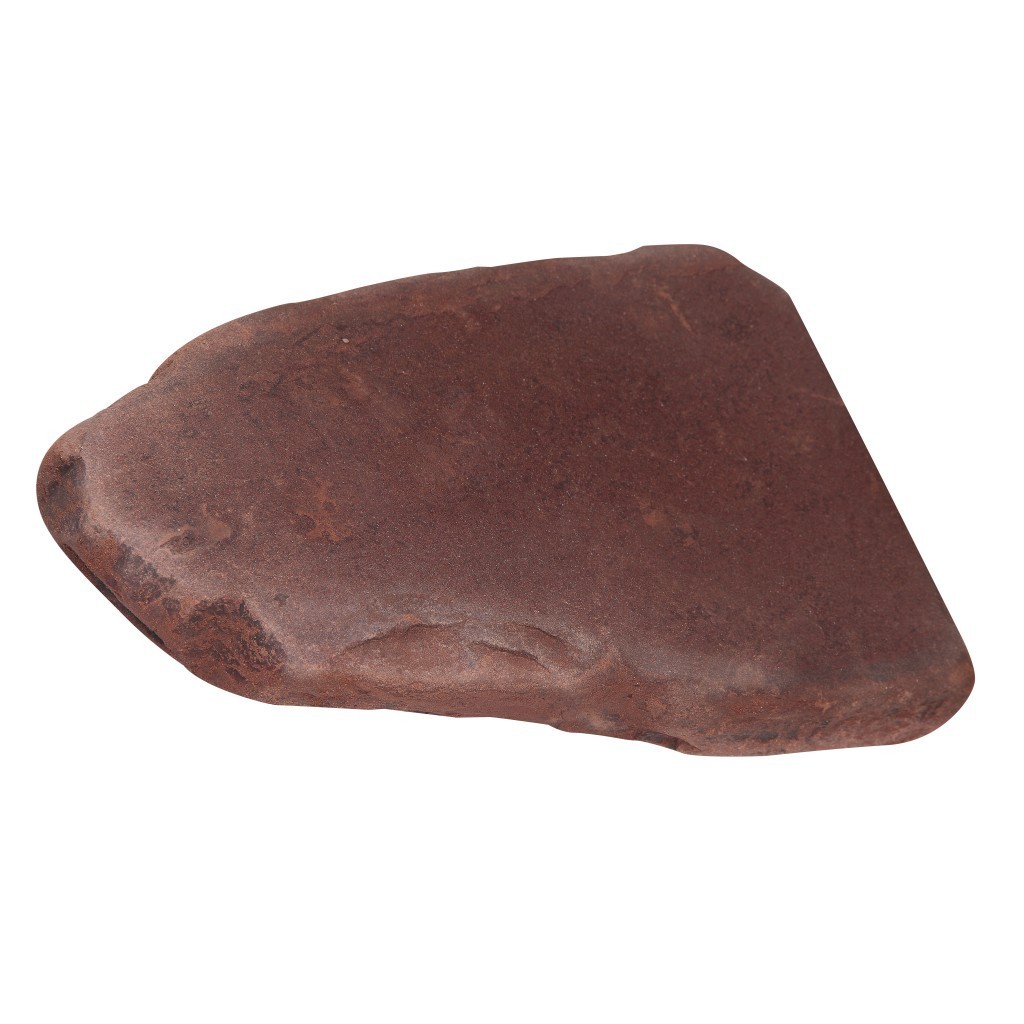 Камень песчаник галтованный терракотов-красный 40мм (20м² поддон ) - фото - 1