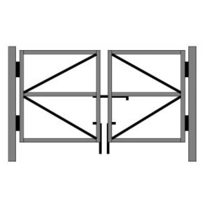 Каркас ворот тип (3.0*1,5м) Тип №2 Усиленный - фото - 1