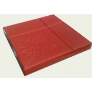 Плитка бетон 300*300*30мм "Кленовый лист" Красный