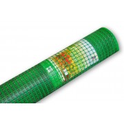 Заборная решетка ПВХ 20*1,5м (яч15*15мм) Светло-зеленая - фото - 1