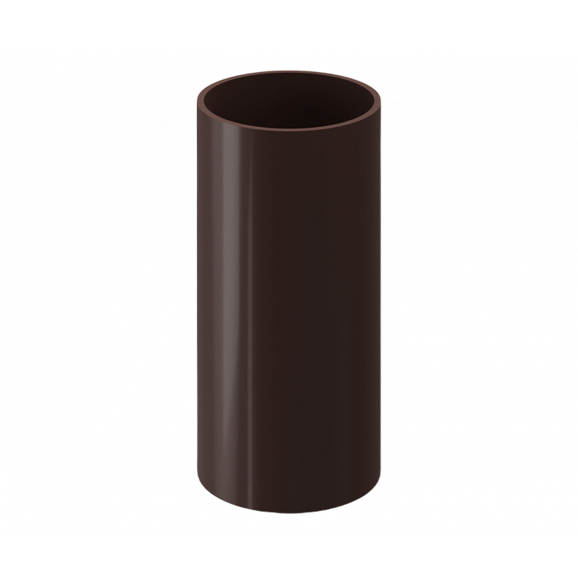 Труба водосточная DÖCKE STANDART 3м Темно-коричневый - фото - 1