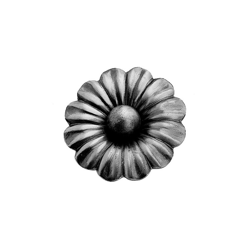 Цветок штампованный с шариком Ø 65мм, 3мм (697/4) - фото - 1