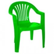 Кресло пластиковое "Луч" зеленое - фото - 1