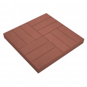 Плитка бетон 500*500*50мм "12 кирпичей" красный - фото - 1