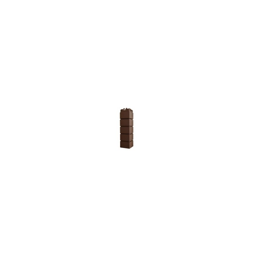 Угол наружный Grand Line Premium Клинкерный кирпич 390*120мм Шоколадный - фото - 1