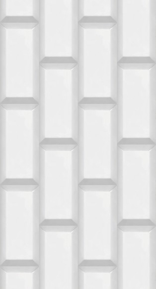 Панель ПВХ Грин Лайн, Белая плитка фон №642/1 (6,75м²) 8мм 2,7*0,25 - фото - 1