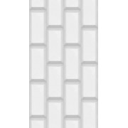 Панель ПВХ Грин Лайн, Белая плитка фон №642/1 (0,675м²) 8мм 2,7*0,25 - фото - 1