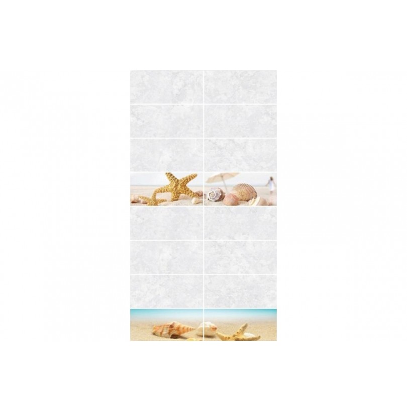 Панель ПВХ Грин Лайн, Пляж №0148 (0,675м²) 8мм 2,7*0,25 - фото - 1