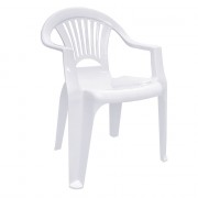 Кресло пластиковое "Луч" белое - фото - 1