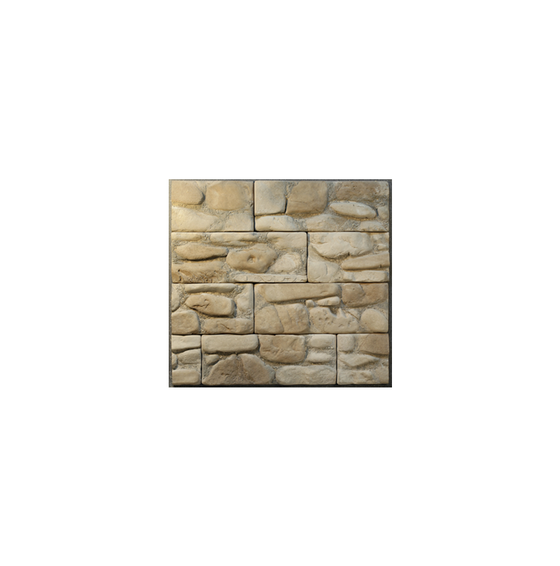 Декоративный облицовочный камень "Белая река 210" 33,5*12,5*2-3см (12шт/0,5м2) - фото - 1