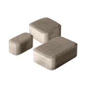 Плитка бетон пресс "Классико" (115*115, 172*115, 57*115) 60мм, серый (0,573м2/ряд) - фото - 1